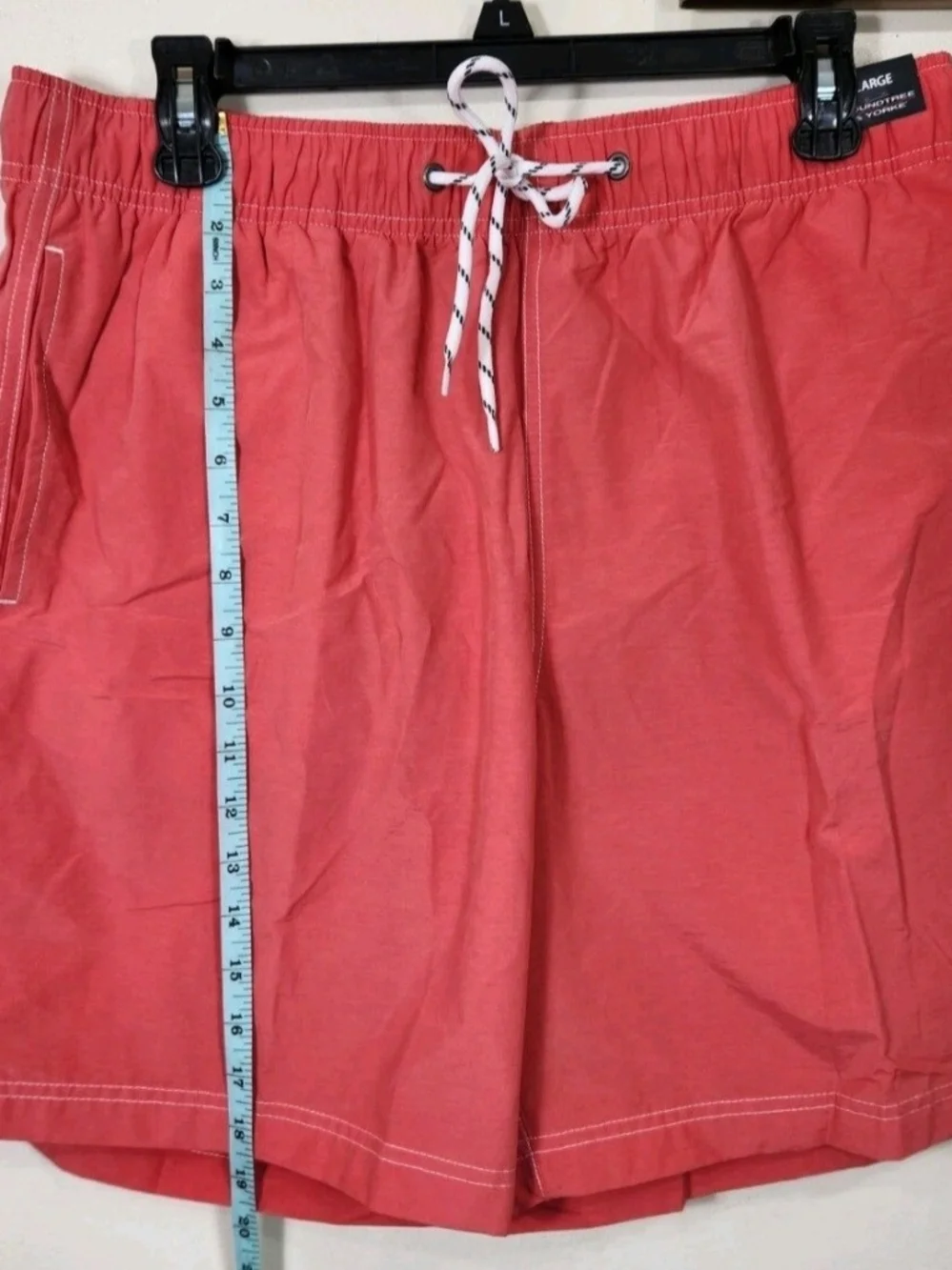 Roundtree & Yorke Mens Size L Swimwear Swim Shorts Trunks dark melon NWT 02